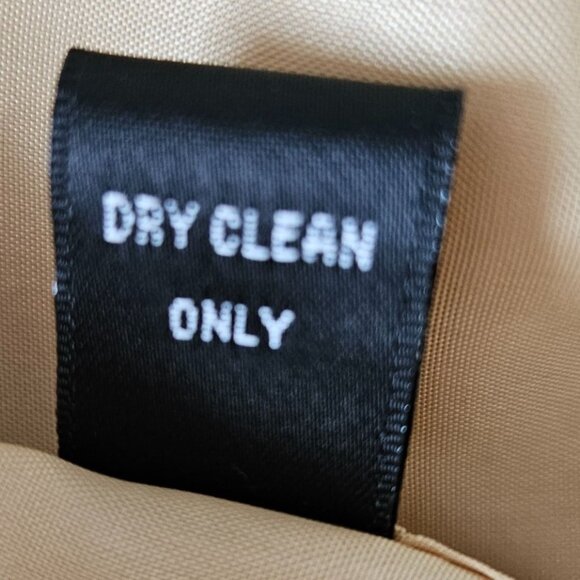 Linda Allard/Ellen Tracy SZ 10 100% Silk Shiny Tan Gold Blazer Designer Classic - Picture 8 of 13